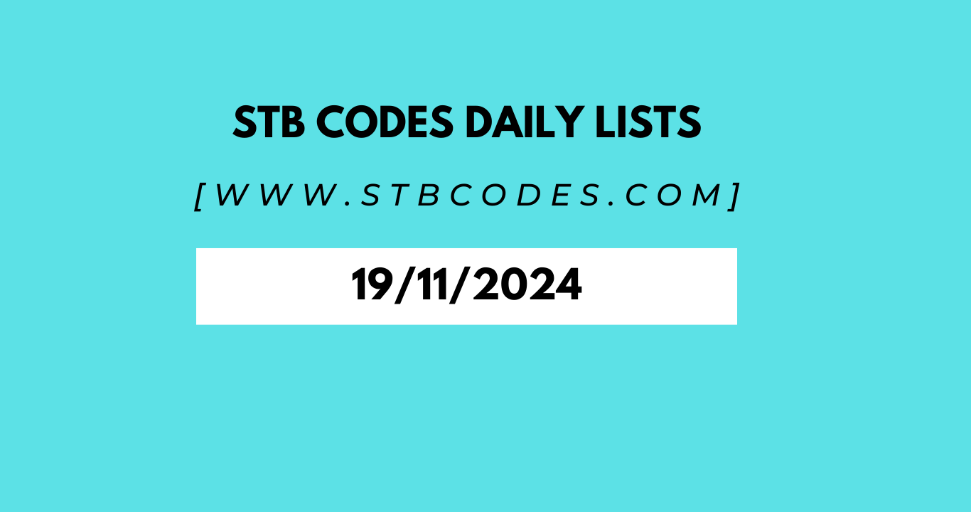 stb codes daily lists